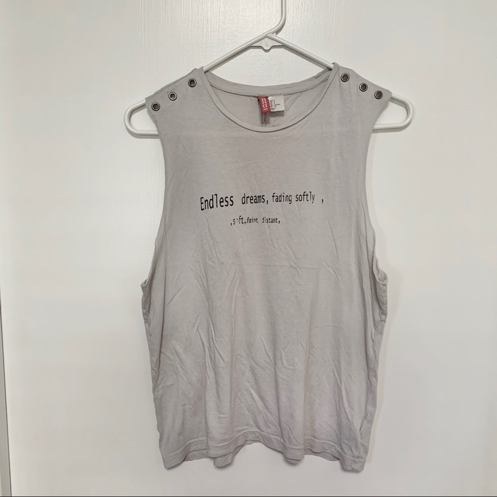 Graphic Muscle T-Shirt Grey Size Small
